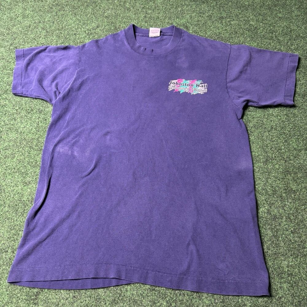 Vintage 90s University of Missouri Tee – Johnston Hall – Made in USA (M)